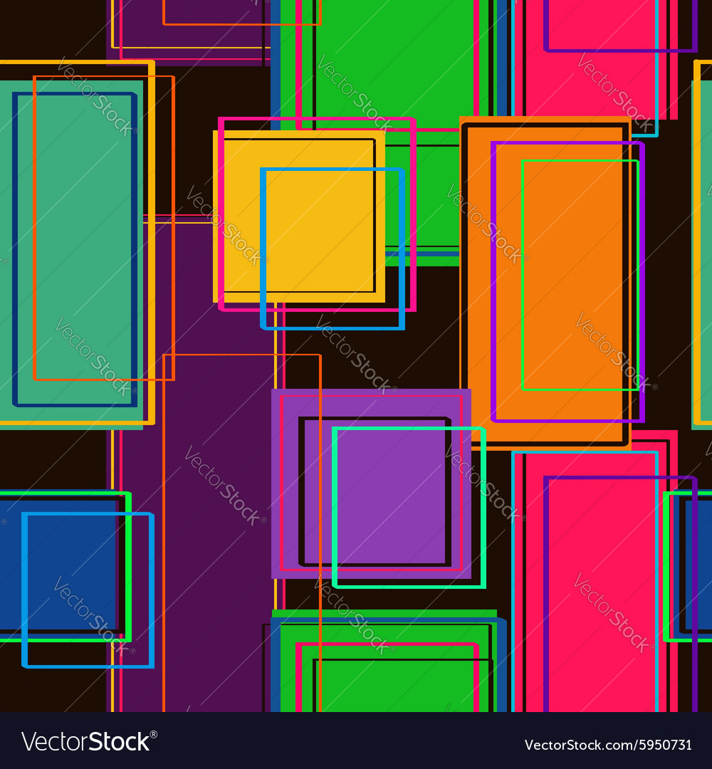 Seamless pattern of rectangles Royalty Free Vector Image