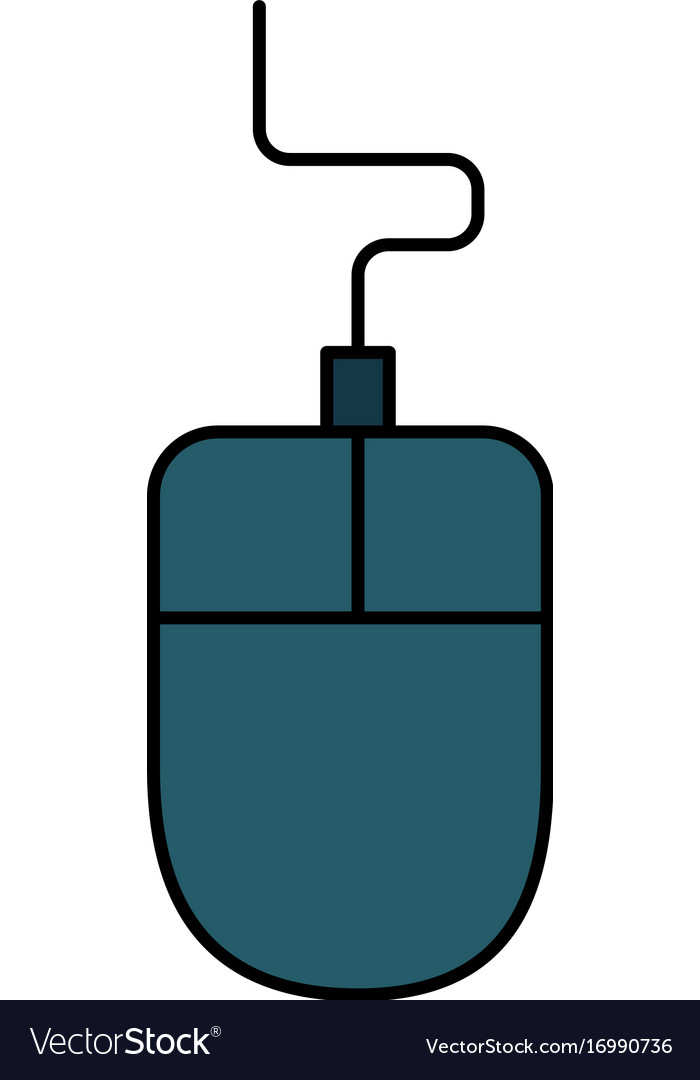 Computer mouse isolated icon Royalty Free Vector Image