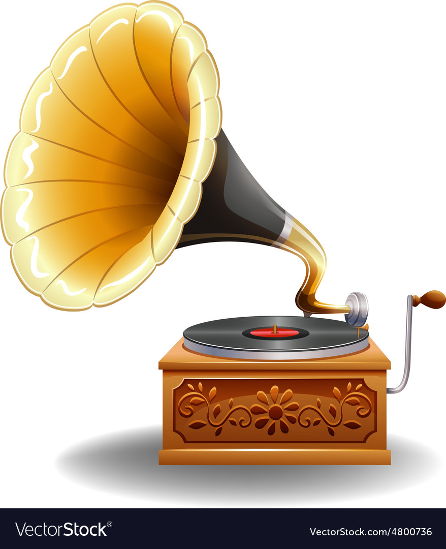 Gramophone Royalty Free Vector Image - VectorStock