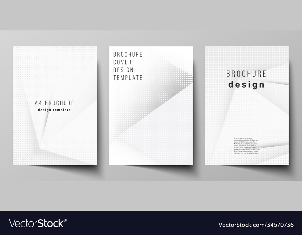 Layout a4 cover mockup design template Royalty Free Vector