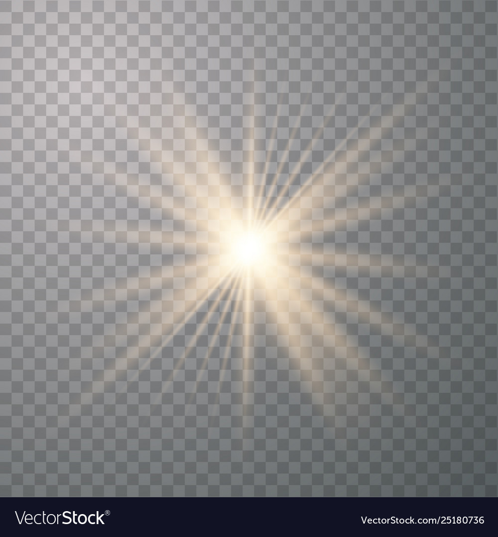 Light gold effect glow Royalty Free Vector Image