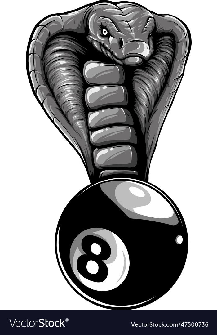 Billiard 8 Ball Cobra Snake Team Stock Vector (Royalty Free) 1666773994