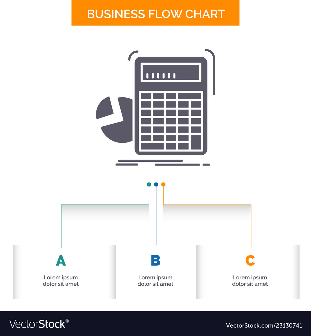 Calculator Calculation Math Progress Graph Vector Image