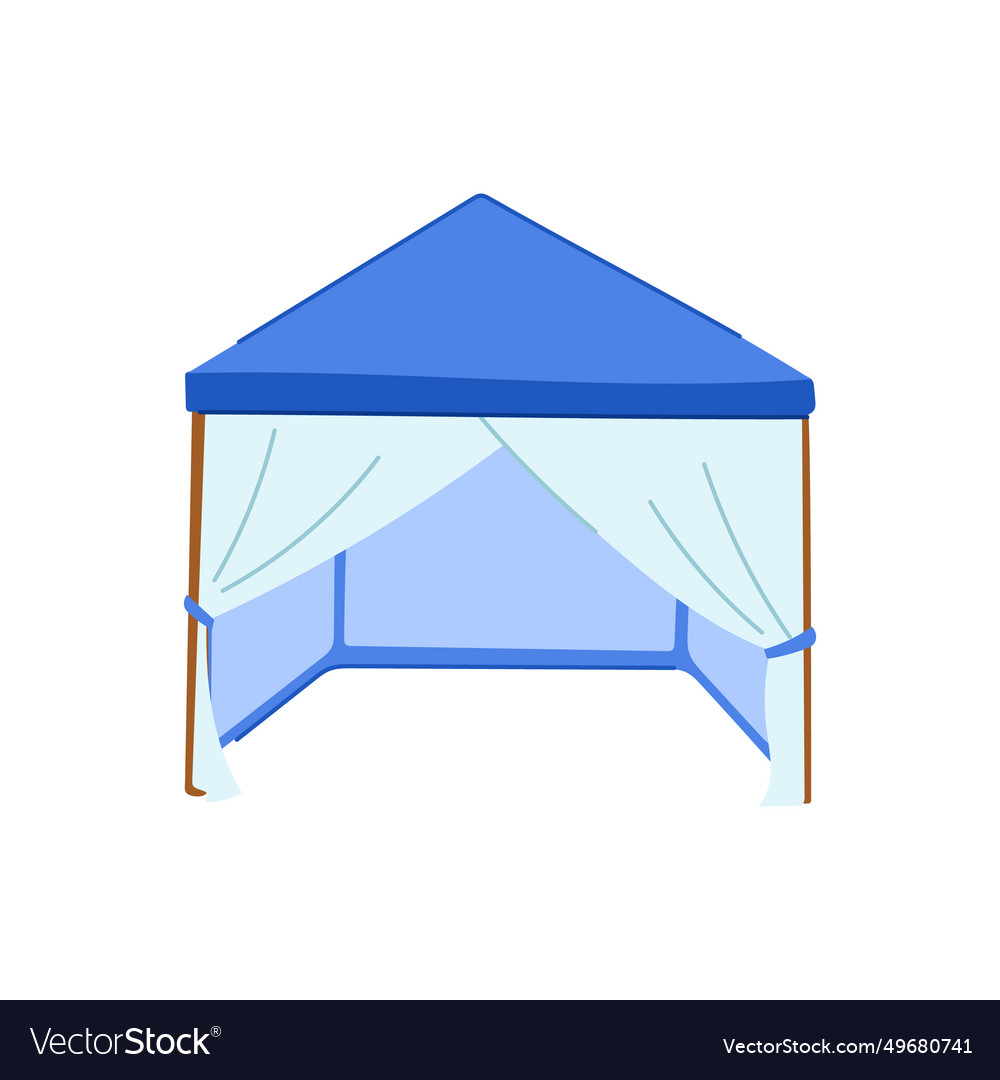 Canopy tent garden cartoon Royalty Free Vector Image