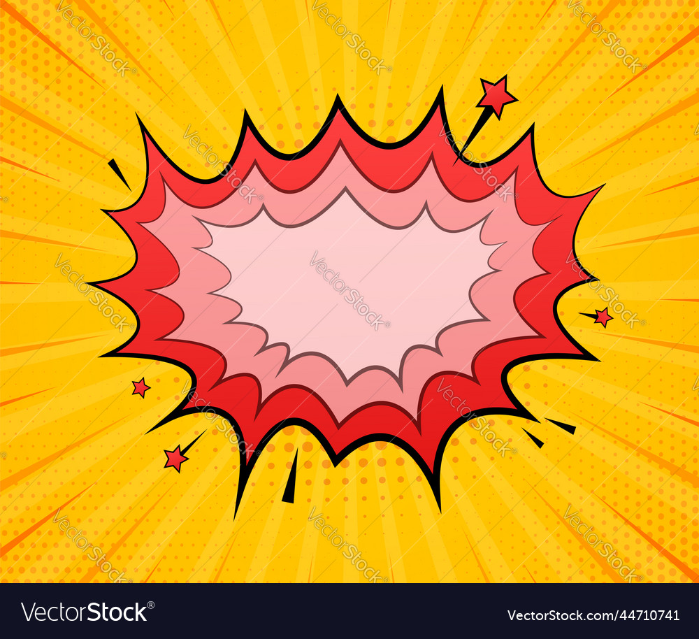 Comic speech bubbles symbol sticker tag special Vector Image