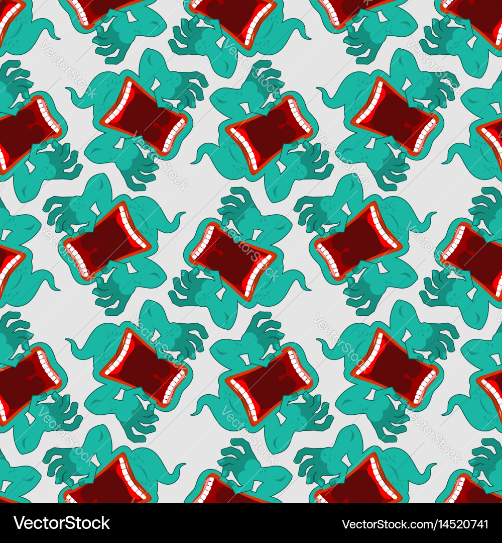 Ghost seamless pattern terrible howling wraith Vector Image