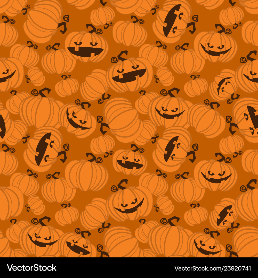 Halloween seamless pattern Royalty Free Vector Image