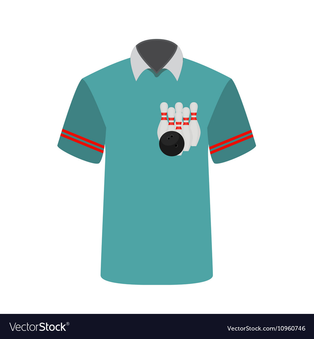 Download Blue T Shirt Player With Image Bowling Royalty Free Vector