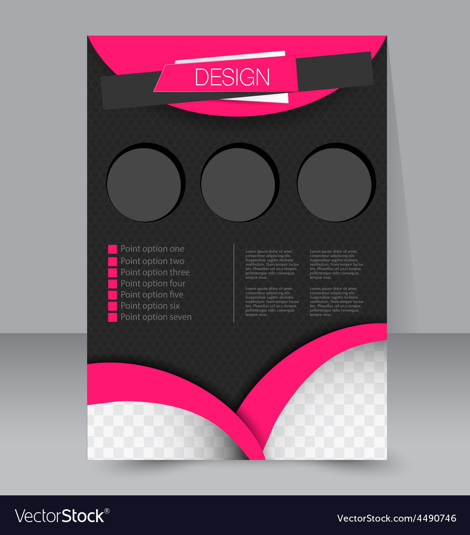 Flyer Template Business Brochure Editable A4 Vector Image
