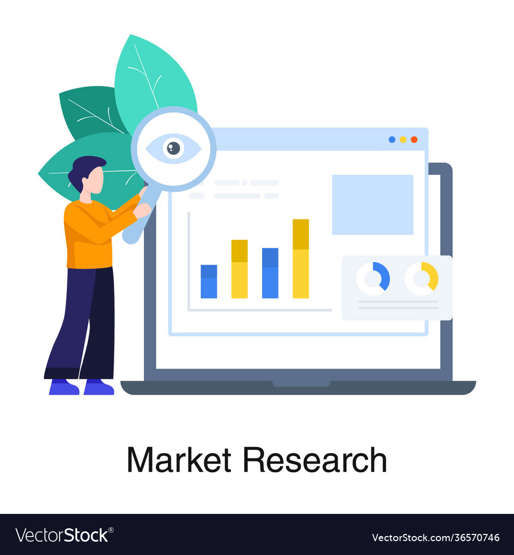 Market research Royalty Free Vector Image - VectorStock