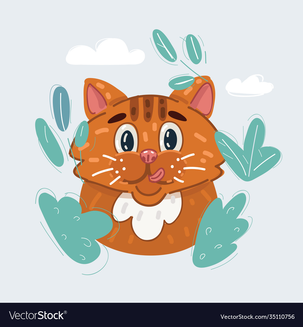 Angry cat face Royalty Free Vector Image - VectorStock