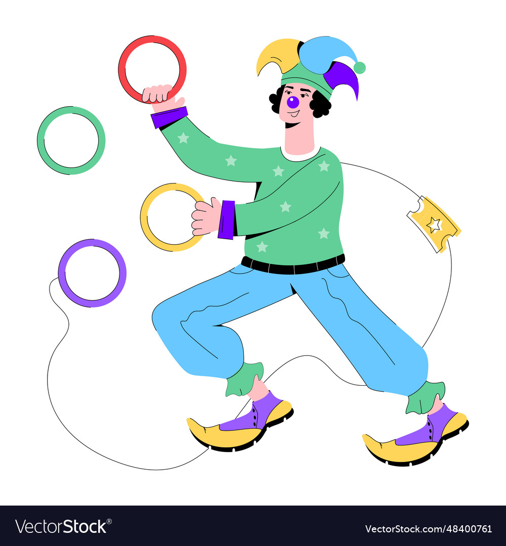 Circus rings Royalty Free Vector Image - VectorStock