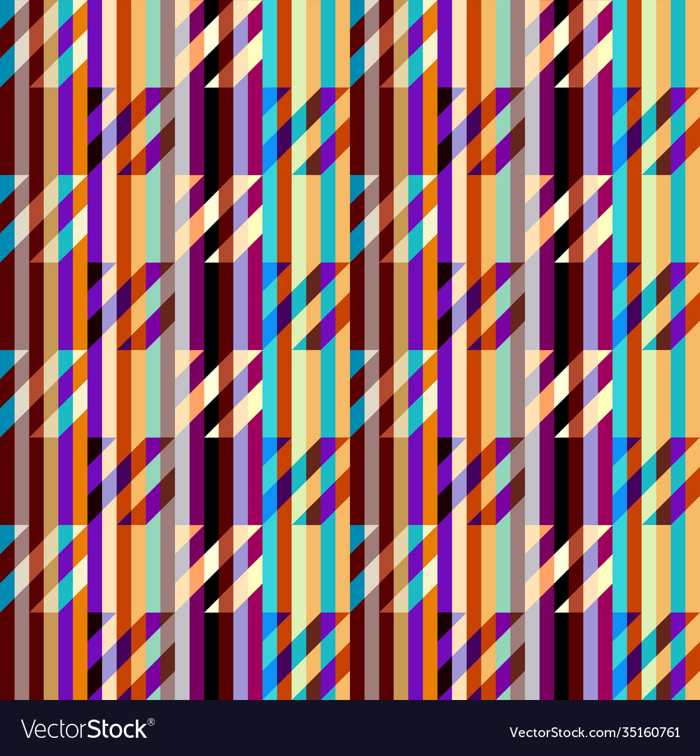 Classic houndstooth pattern in a patchwork Vector Image