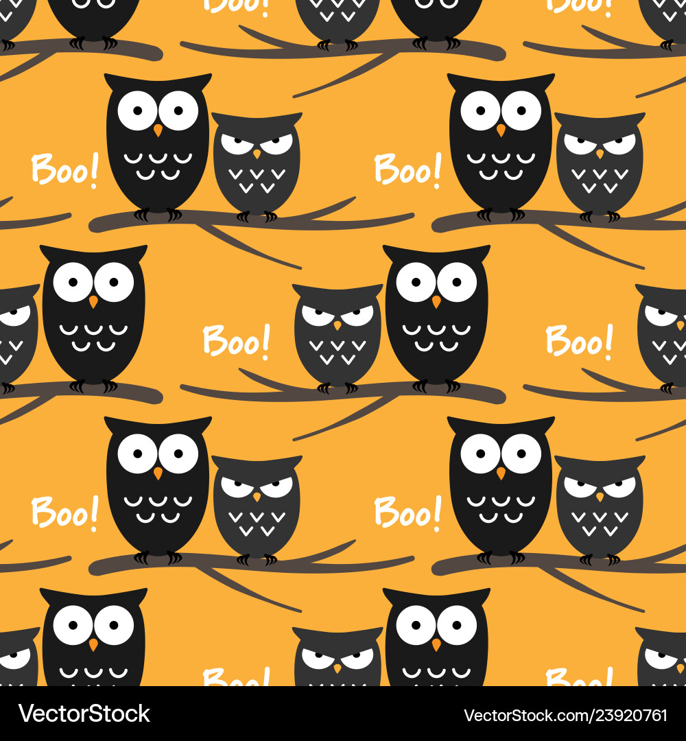 Halloween seamless pattern Royalty Free Vector Image
