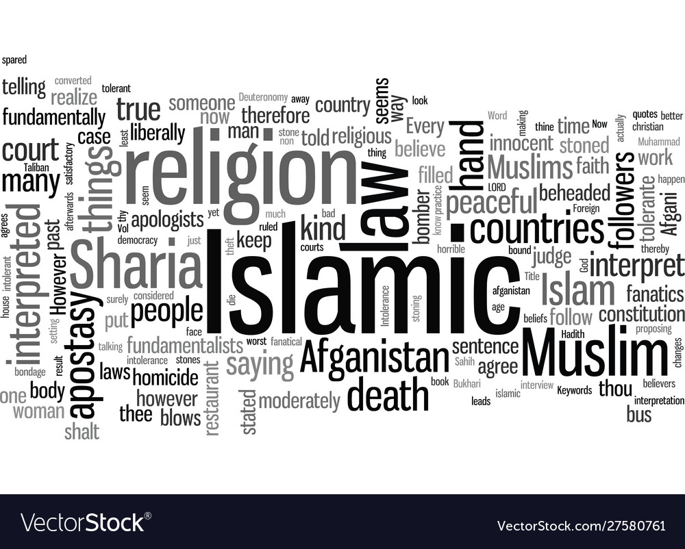 Islamic intolerance Royalty Free Vector Image - VectorStock