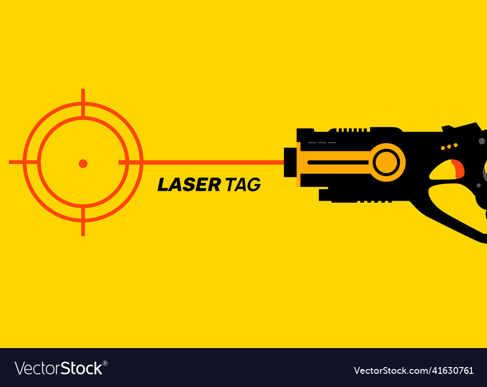 Laser tag game player design illustration vector eps format