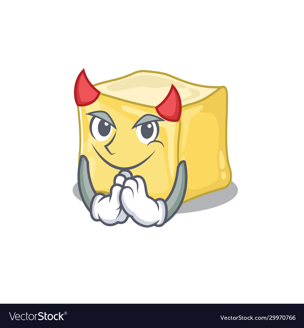 Devil creamy butter cartoon in character design Vector Image