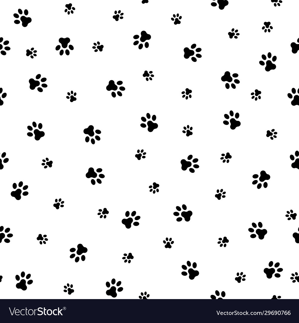 Dog paw cat heart love puppy foot print Royalty Free Vector