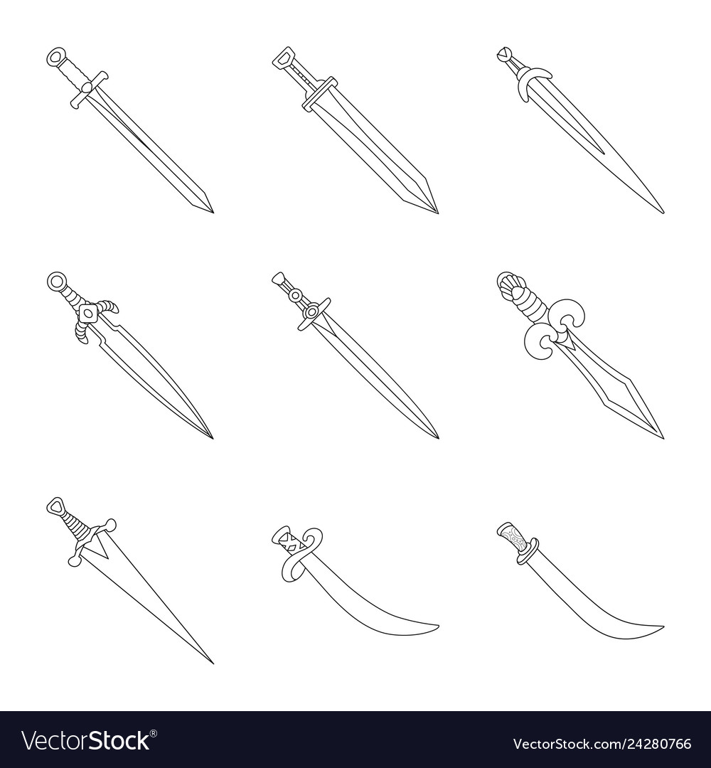 Isolated object of game and armor logo set Vector Image