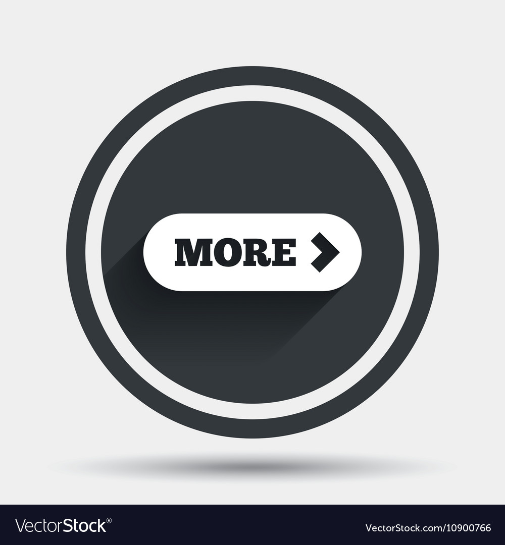 More with arrow sign icon details symbol Vector Image More with arrow sign icon details symbol Vector Image