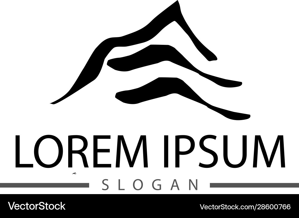 Mountain logo Royalty Free Vector Image - VectorStock