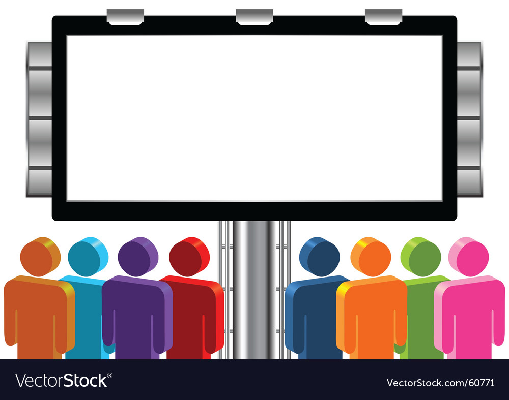 blank outdoor ad royalty