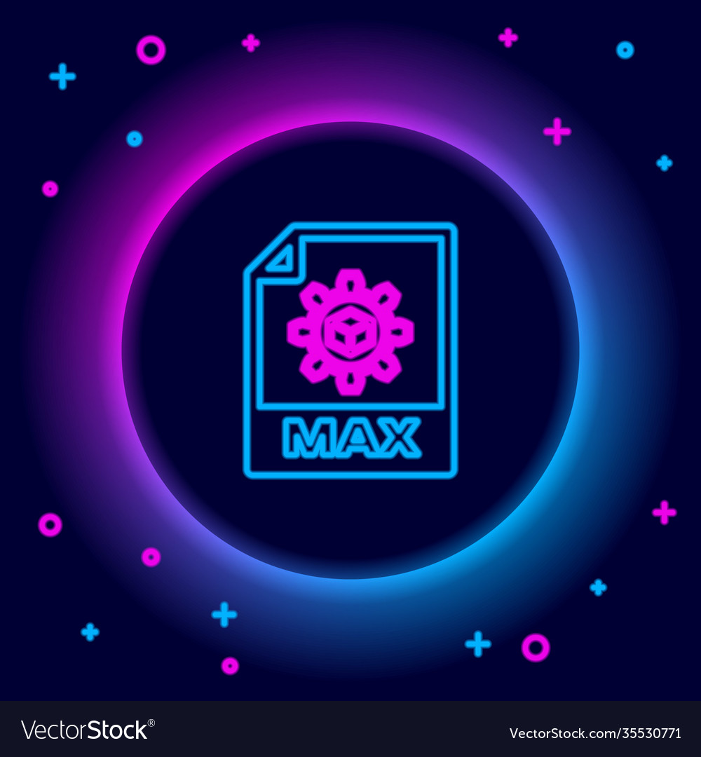 glowing-neon-line-max-file-document-download-max-vector-image