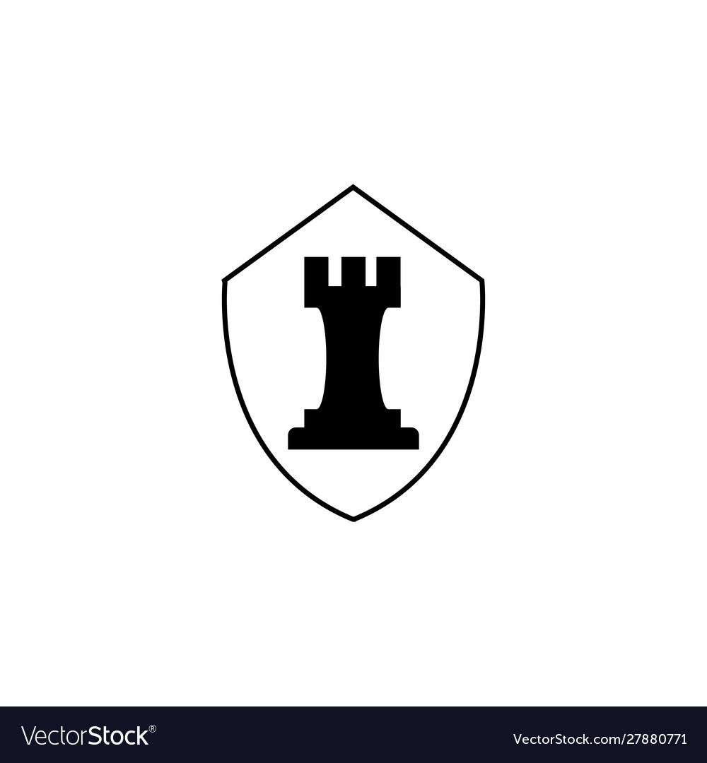 Isolated Piece Chess Line Design Royalty Free Vector Image