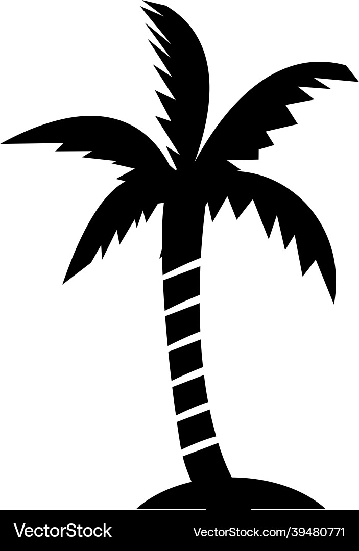 Palm tree Royalty Free Vector Image - VectorStock