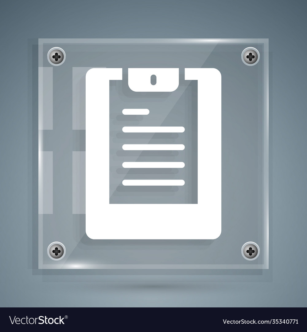 White server data report icon isolated on grey Vector Image