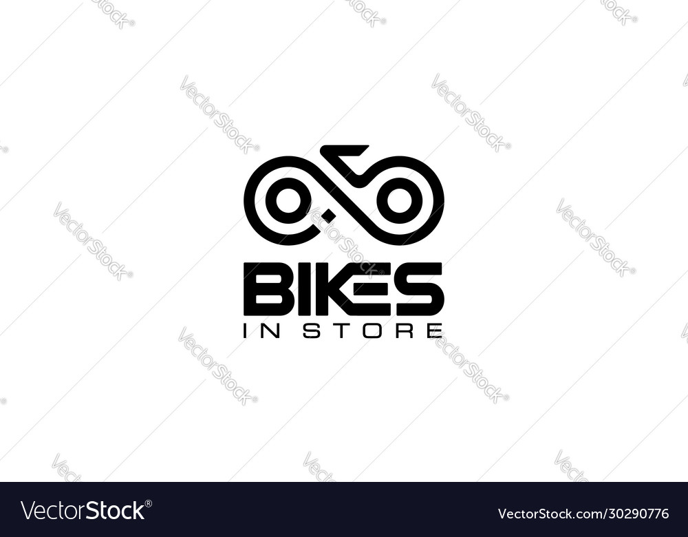 Bike chain cycle cyclist bicycle infinity logo des