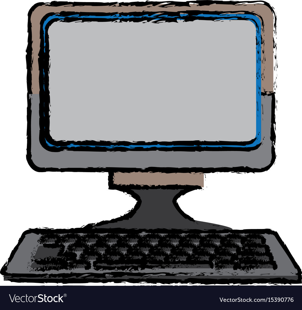 Computer keyboard digital device technology Vector Image
