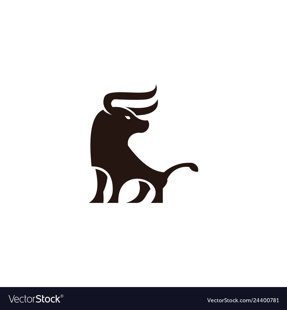 Bull horn animal Royalty Free Vector Image - VectorStock