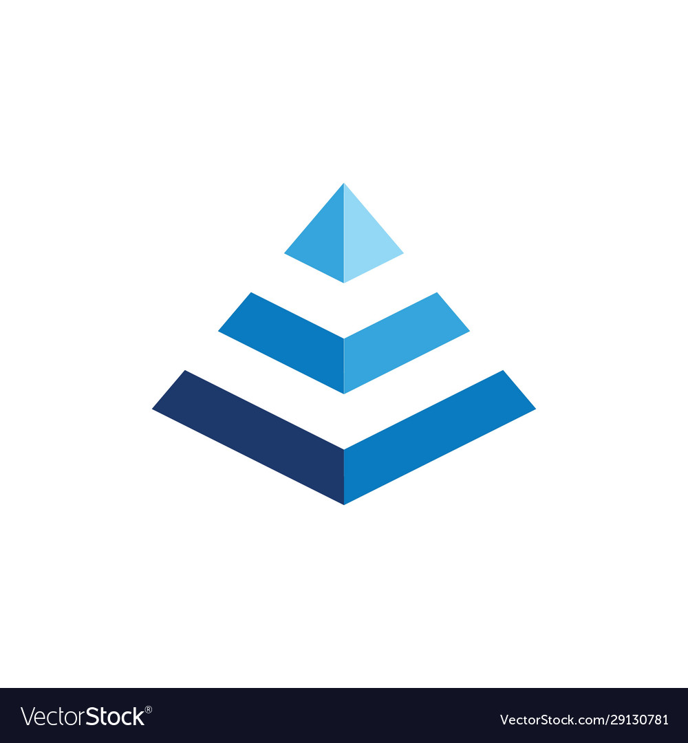 Pyramide icon Royalty Free Vector Image - VectorStock