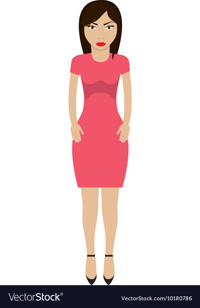 Woman girl female avatar icon graphic Royalty Free Vector