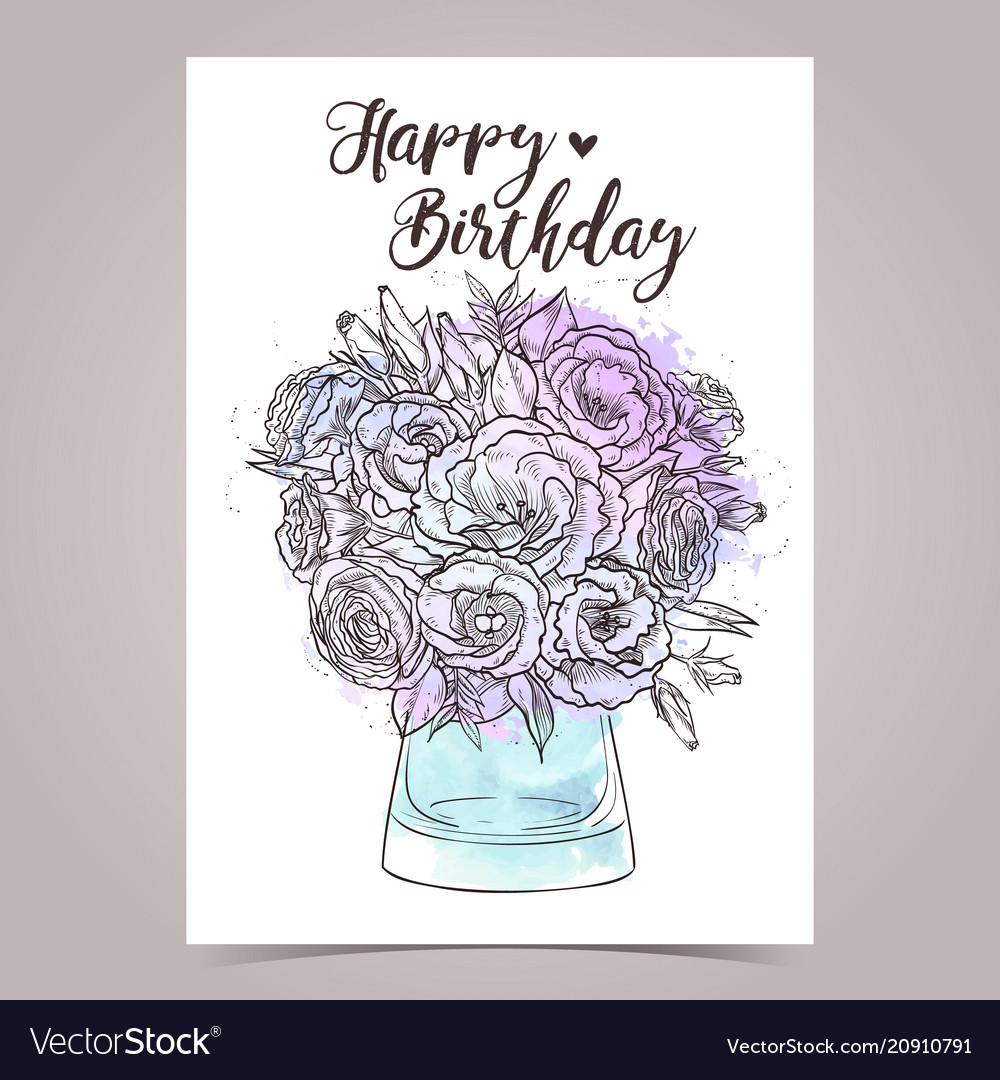 Greeting card design Royalty Free Vector Image