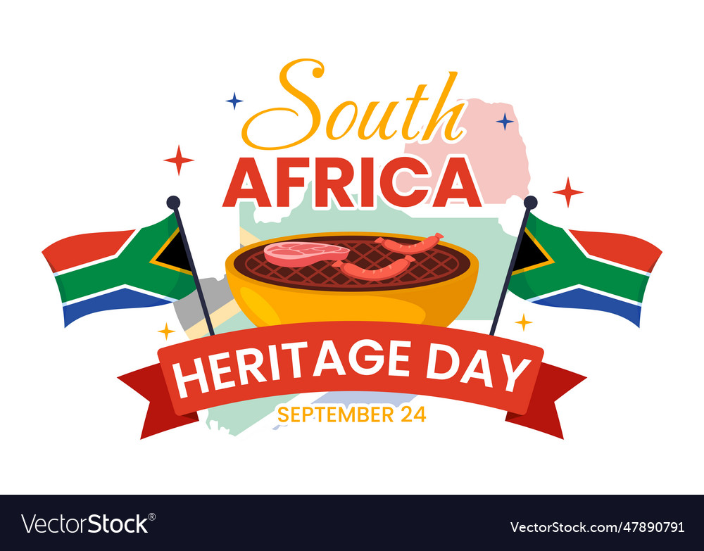 Happy heritage day south africa on september 24 Vector Image