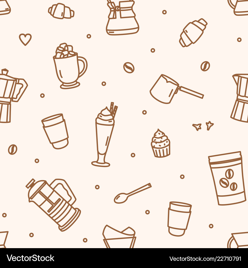 Monochrome seamless pattern with tools Royalty Free Vector