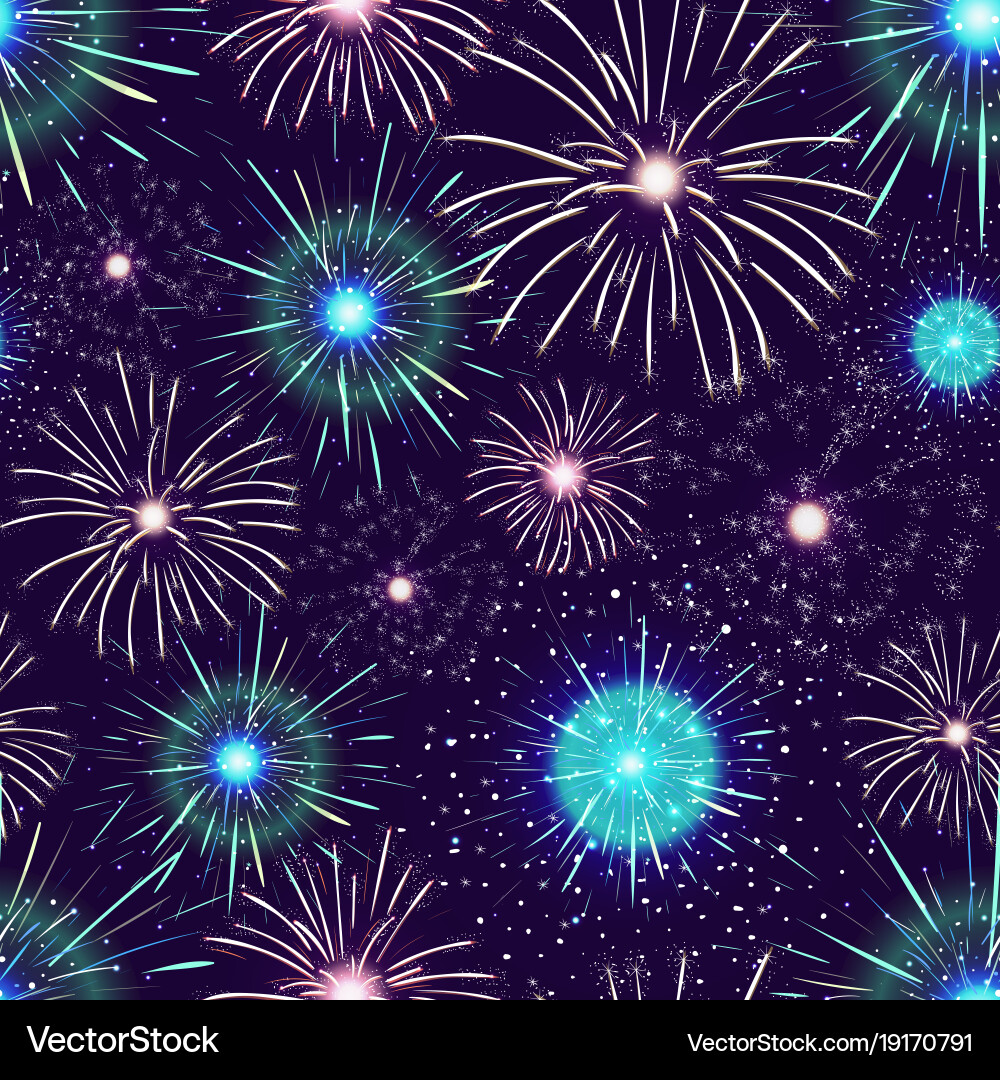 Seamless pattern with spectacular colorful Vector Image