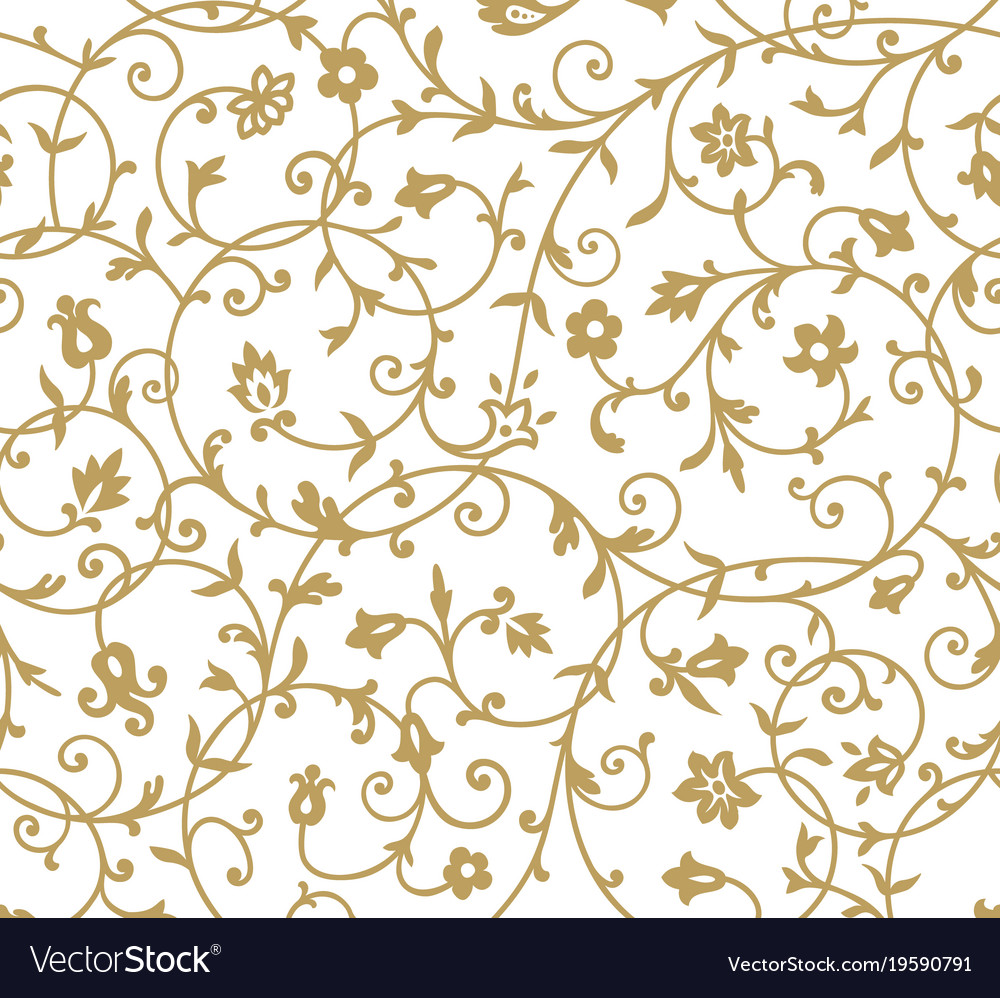 Vintage floral pattern Royalty Free Vector Image