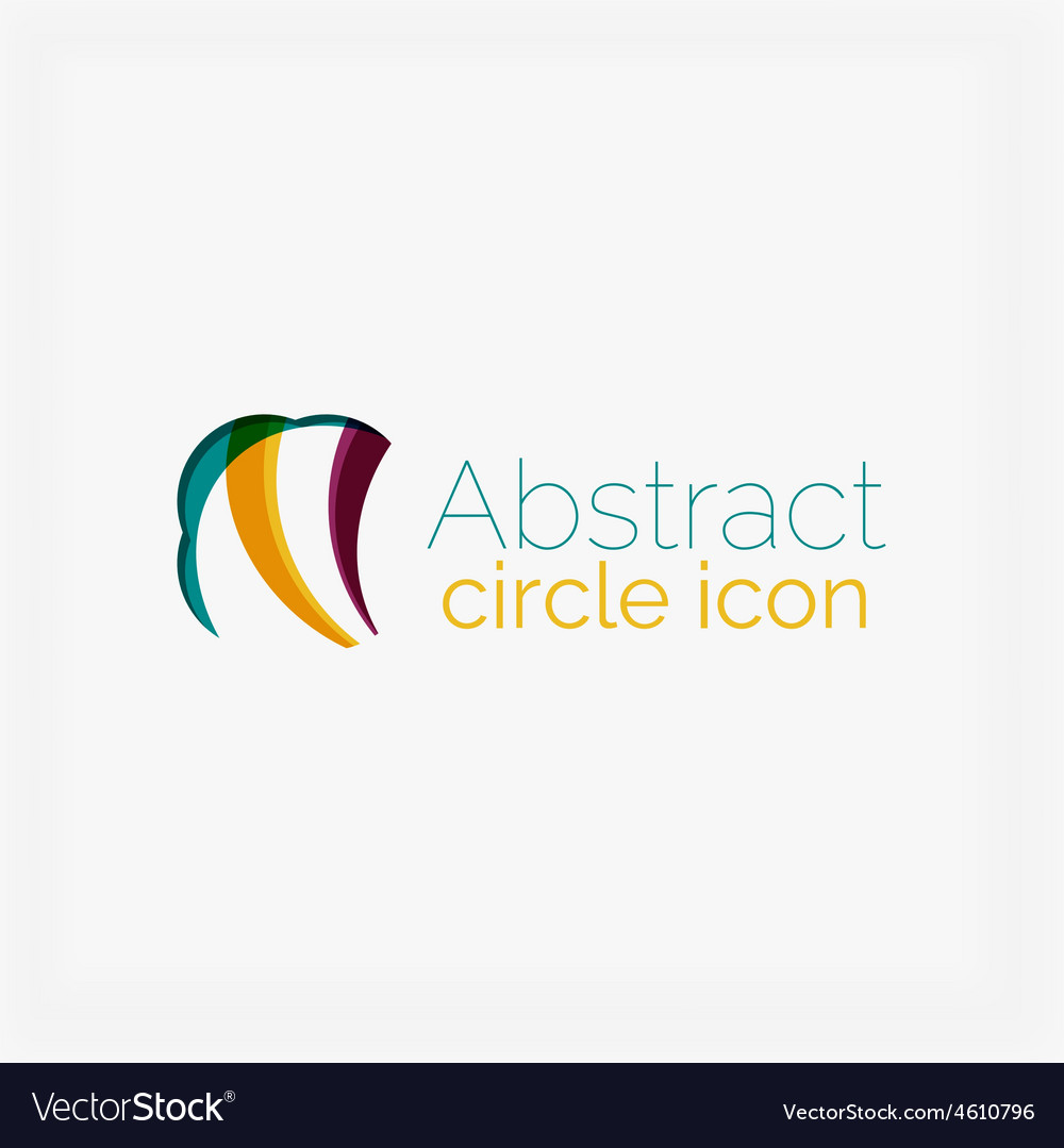 Abstract symmetric geometric shapes business icon Vector Image