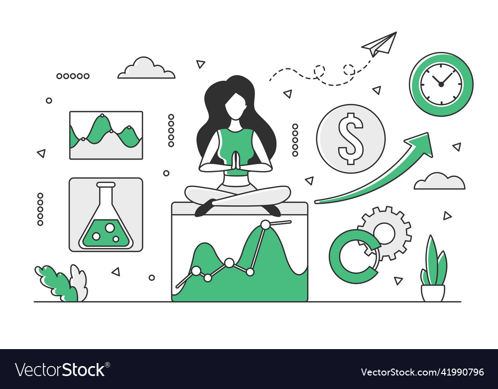 Data science analytics research Royalty Free Vector Image