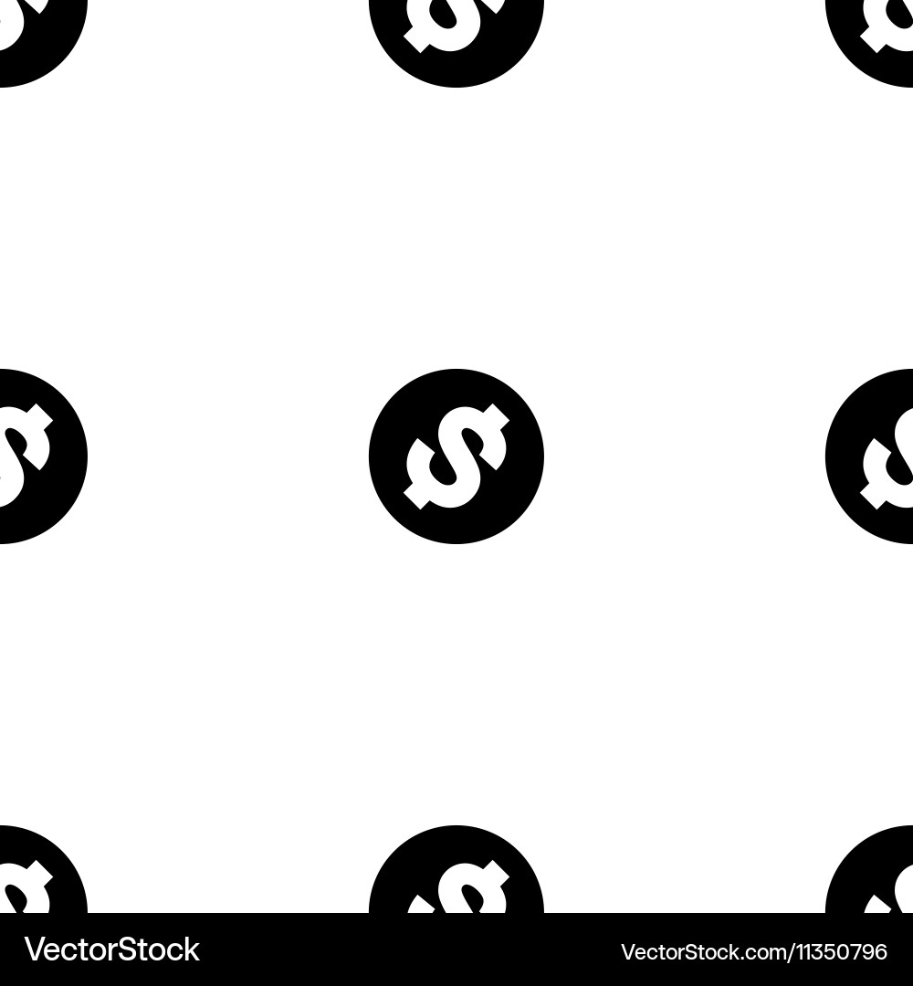 Money icon seamless pattern Royalty Free Vector Image