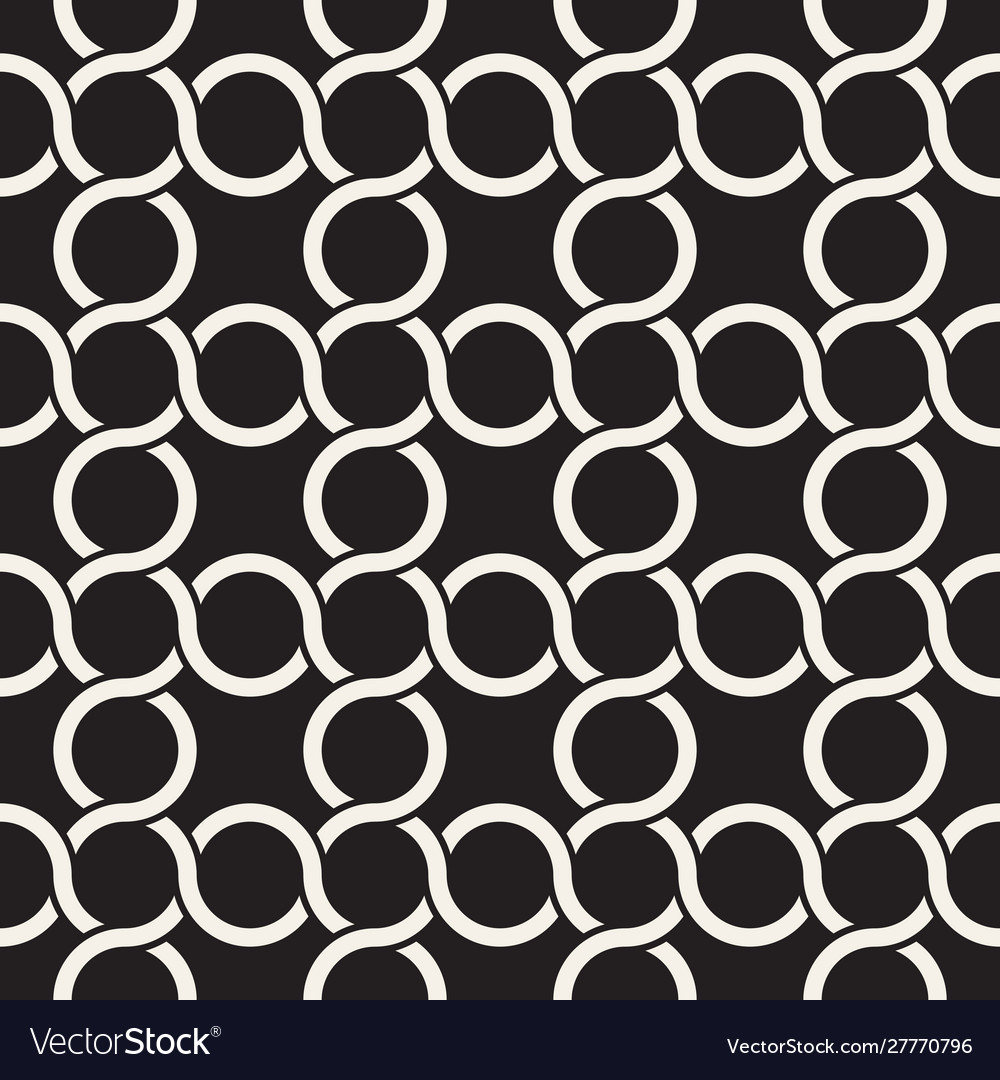 Seamless geometric chain pattern simple abstract Vector Image