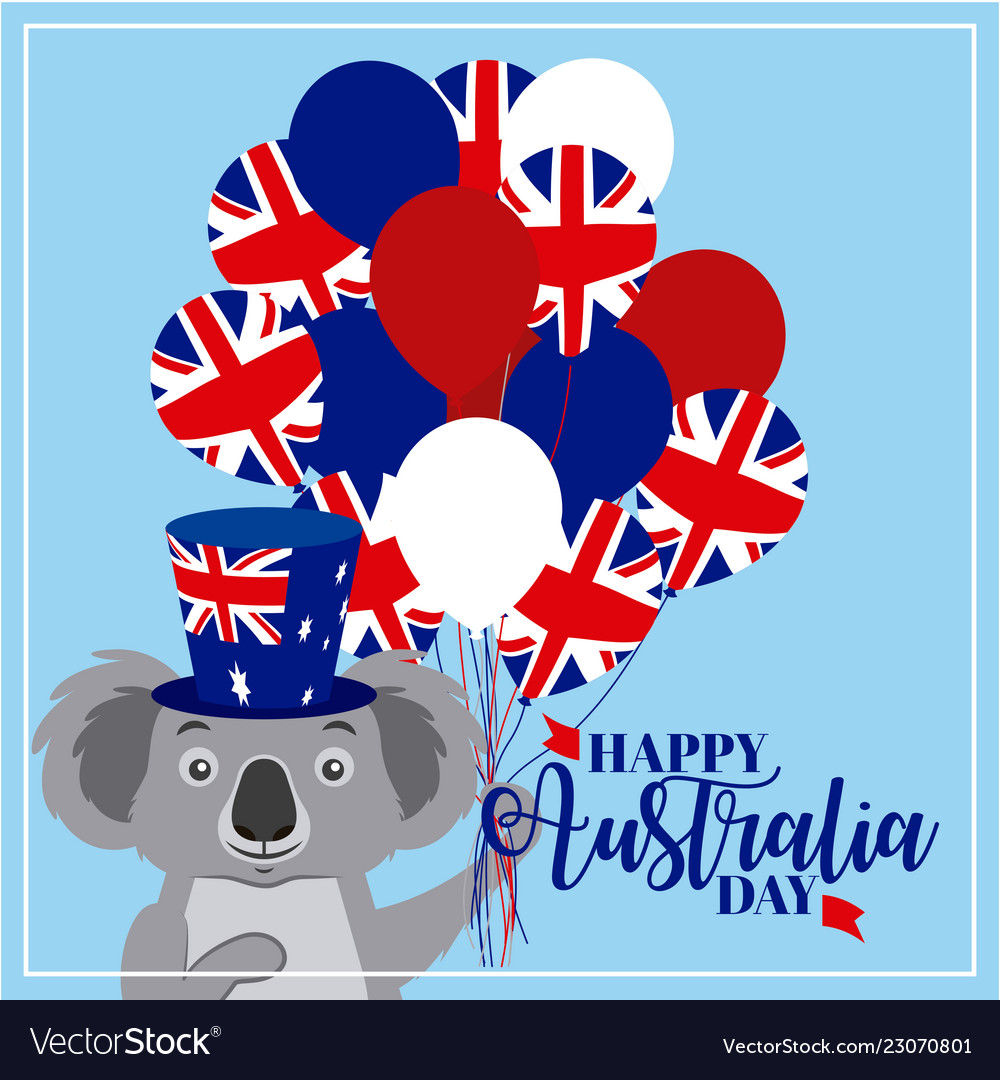 Animals australia day celebration Royalty Free Vector Image