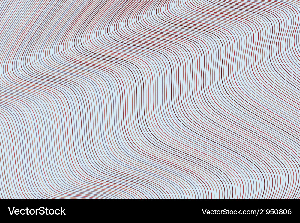 Artistic line curve wave background pattern Vector Image