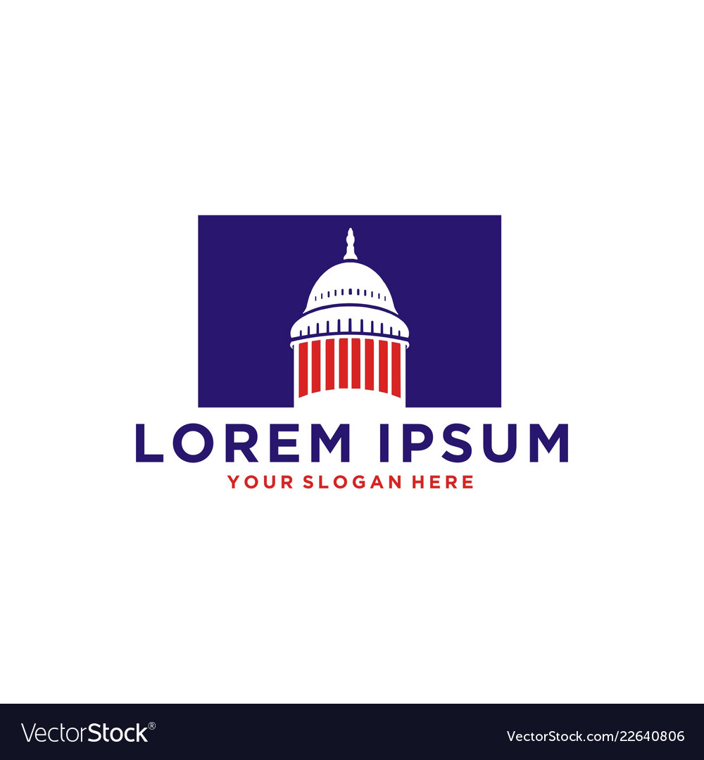 Capitol dome logo Royalty Free Vector Image - VectorStock