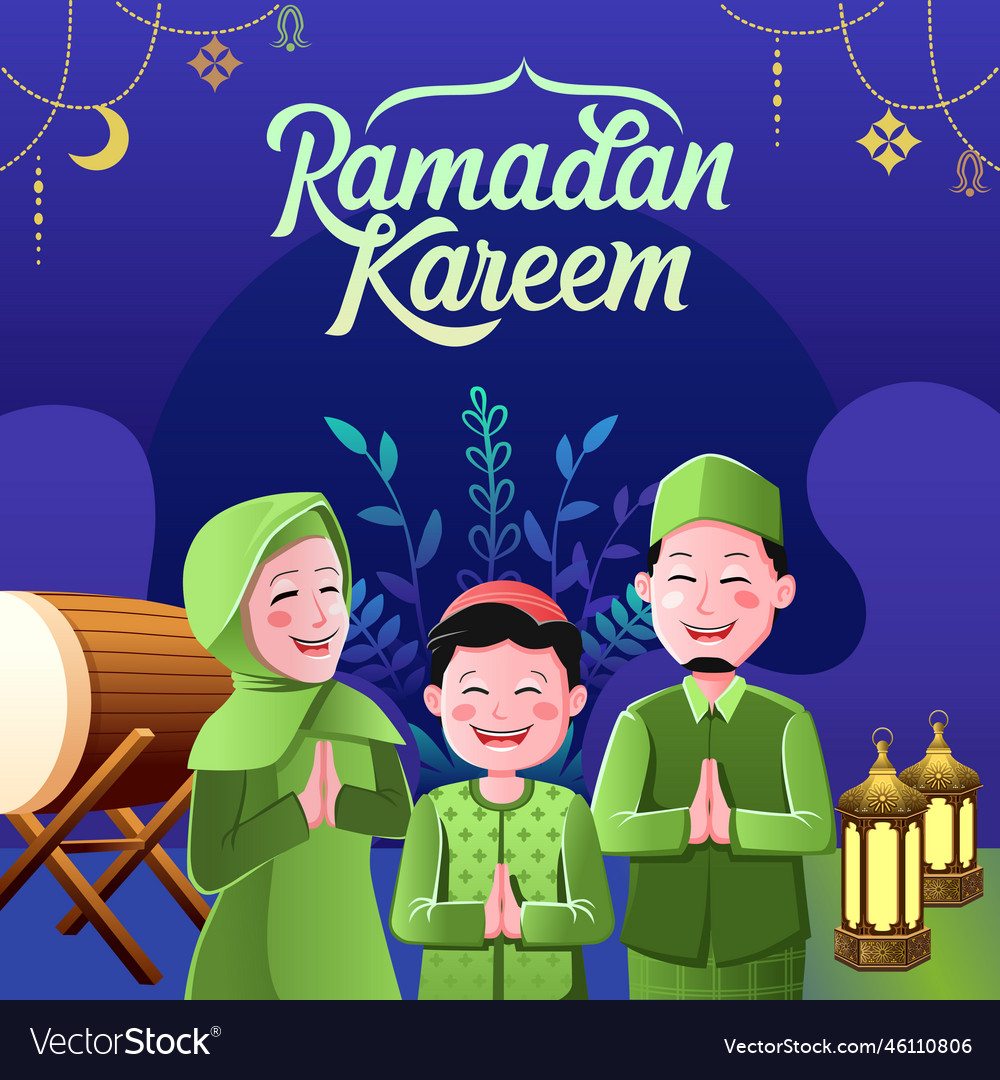 Ramadan kareem islamic background Royalty Free Vector Image