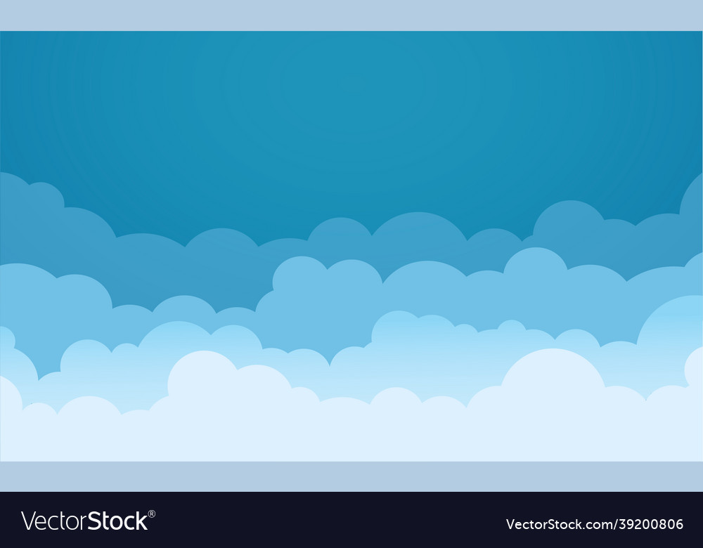 Sky and clouds background Royalty Free Vector Image