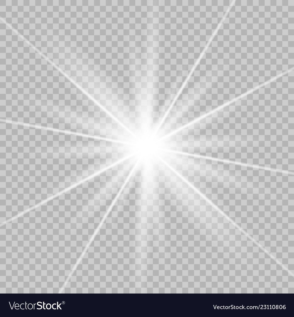 White beautiful glow light Royalty Free Vector Image
